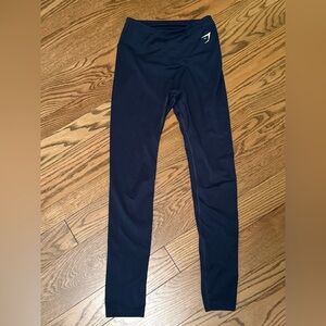 Gymshark High Waisted Dark Blue Leggings – Size M